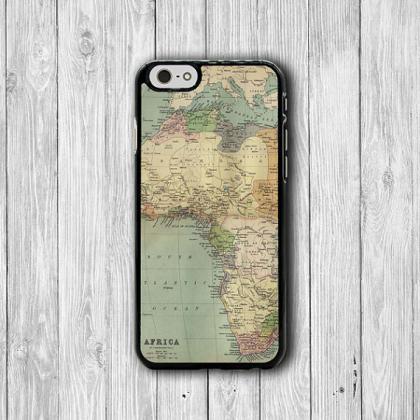 Vintage Africa Map Locating Countries Iphone 6..