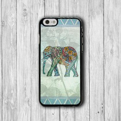 Color Drawing Mint Elephant Aztec Iphone 6 Cases,..