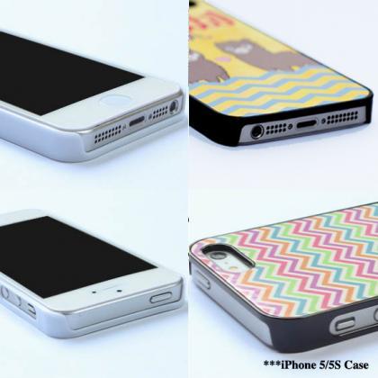 Black Pink Gold Custom Chevron Phone Cases, Iphone..
