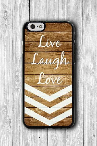 Live Laugh Love White Mint Chevron Wood Iphone Cases,iphone 6, Iphone 5s Cover Accessories Gift For Him &amp;amp; Her Iphone 4s Iphone 6 Plus