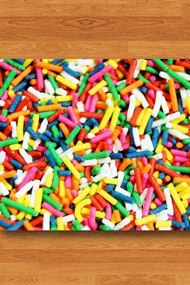 Rainbow Sprinkle Candy Cake Mouse Pad Sweet Sugar Rubber Natural Soft Fabric Rubber Backing MousePad Desk Deco Co Worker Gift Christmas Gift#2-43